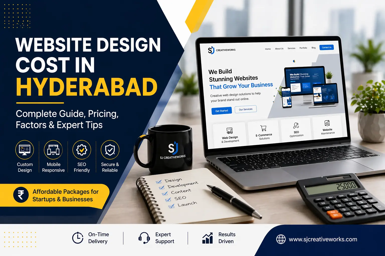 website design cost in Hyderabad with pricing and business website planning