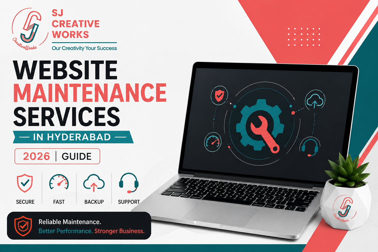 Website maintenance professional managing website security, updates and performance