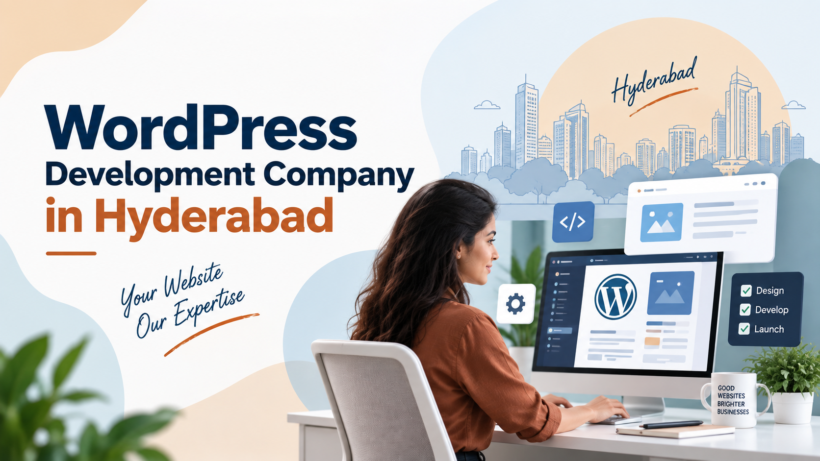 WordPress development company in Hyderabad showcasing professional website development and customization services