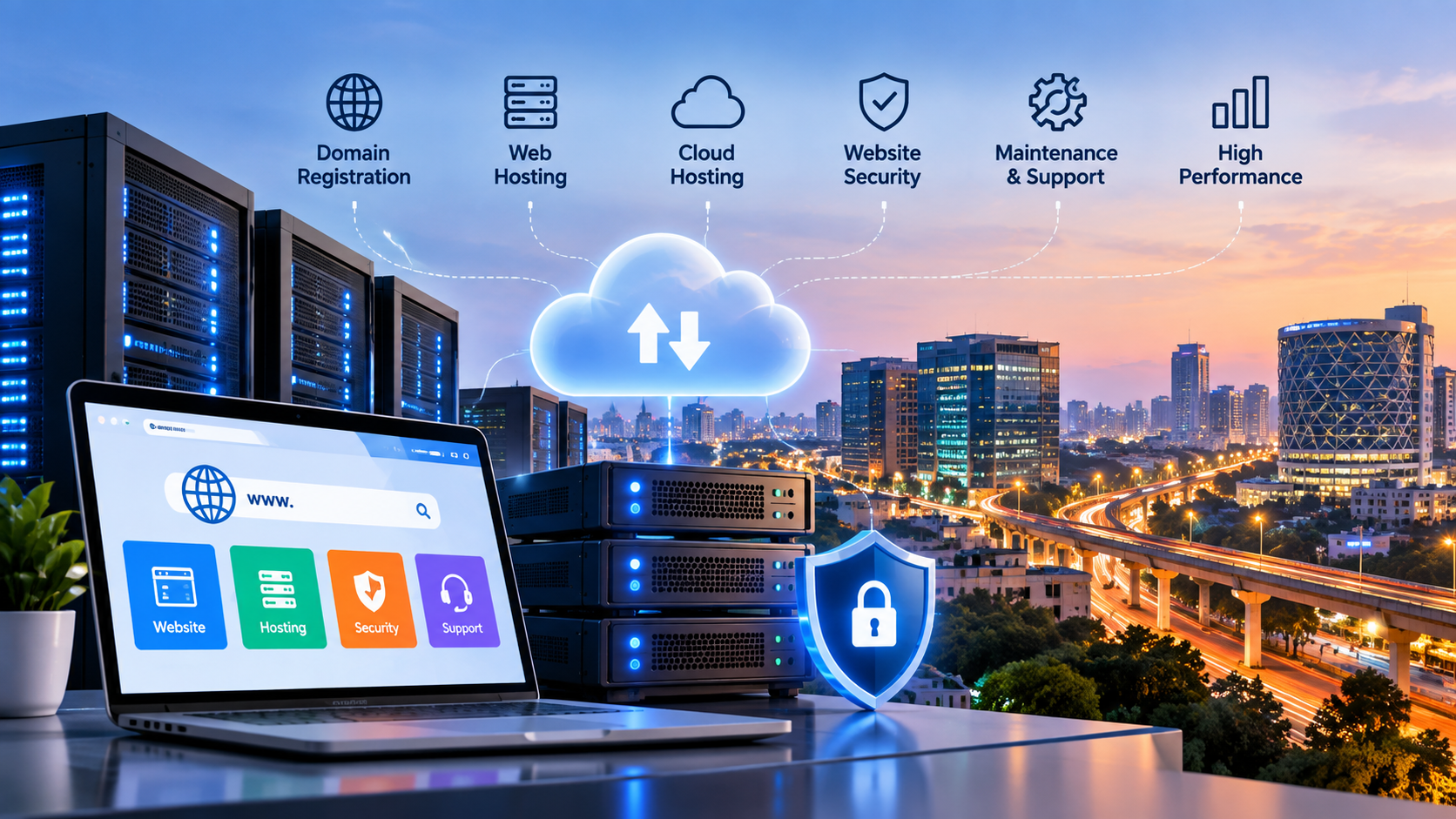 Web hosting services in Hyderabad for secure, fast, and reliable business websites
